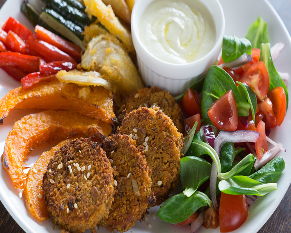 acompañamiento receta hamburguesa vegetariana